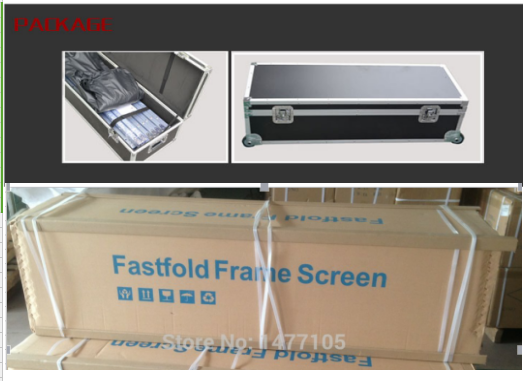 300 polegadas 9x16 Fast Fold Screen Fast Fold Projection Screen Portable Outdoor Quick Fold Projector Screen 6