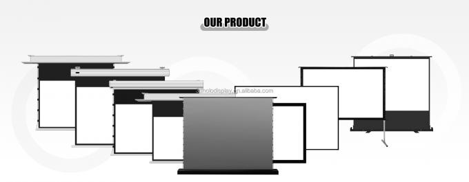 Ecrã de projeção ALR de 150 polegadas motorizado para projetor UST, ecrã retrátil de rejeição de luz ambiente 5