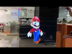 tela de gaze holográfica transparente grande para show de holograma no palco