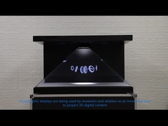 exposição 3D holográfica
