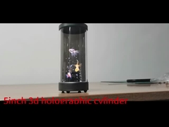 Holograma 3D de 5 polegadas cilindro tela transparente Hologramas interativos HoloTube