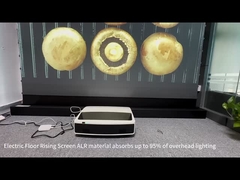 16:9 100 polegadas motorizado piso ascendente ALR Projector Screen Para Ultra Projector curto lançamento
