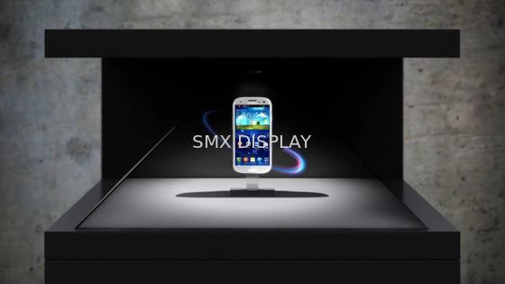 qualidade a exposição 3 da pirâmide do holograma da mostra do relógio de 3D Holo toma partido 32 polegadas Fábrica