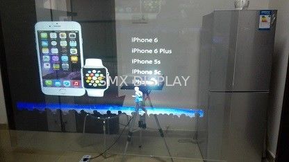 Qualidade Filme autoadesivo da janela da projeção traseira/filme holográfico transparente exterior Fábrica