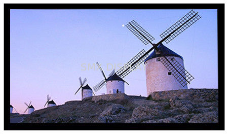 qualidade 92" fixaram a tela do projetor para o cinema home, tela branca/cinzenta flexível Fábrica