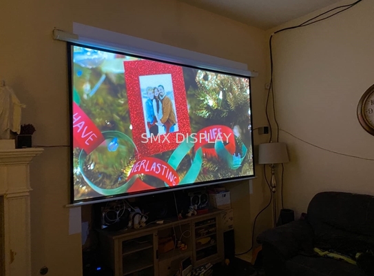 Tela de projeção elétrica de HD com controlo a distância para Home Theater