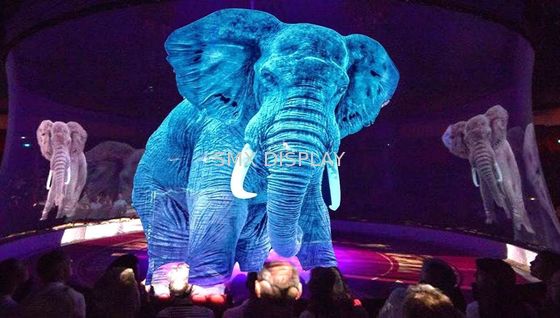 Qualidade Scrim transparente da projeção de Holograohic da tela do holograma do projetor para a mostra da fase Fábrica