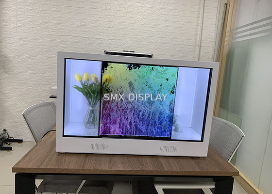 Mostras transparentes Holobox video da exposição do holograma de 65 polegadas 3D