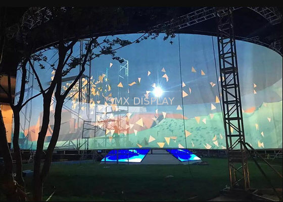 Qualidade tela holográfica de 3D Mesh Projetor Screen For Holographic fase de 360 graus para a projeção da tela da névoa Fábrica