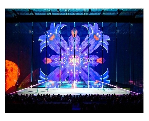 Parte dianteira/3D traseiro salões holográficos de Mesh Projection Screen For Stage/exposição
