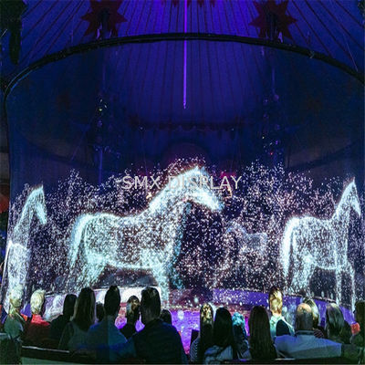 Qualidade Large Projector Screen Hologram Gauze Branco Cinza Preto Hologram Mesh Screen Fábrica