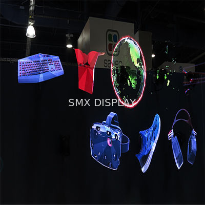 Qualidade Exposição holográfica do POV do projetor para a propaganda interna com ângulo de visão 174 Fábrica