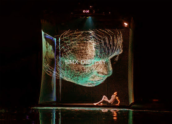 Qualidade Ecrã de projecção de malha holográfica transparente para circo holográfico Fábrica