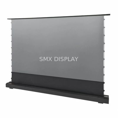 Qualidade 16:9 100 polegadas motorizado piso ascendente ALR Projector Screen Para Ultra Projector curto lançamento Fábrica