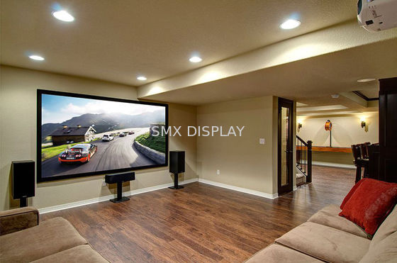 Qualidade Ecrã de projetor acústico 4K de 150 polegadas revestido de veludo Fábrica