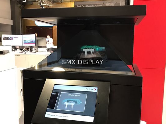Qualidade 22" da tecnologia virtual do holograma 3D da mostra da pirâmide do holograma caixa holográfica Fábrica