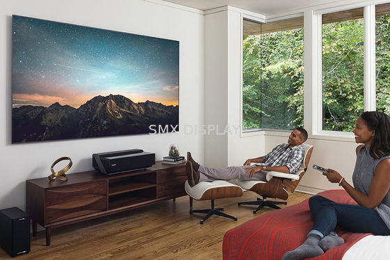 Qualidade Tela de projeção estreita do quadro fixo da borda, lance de Shrot da tela de projeção do teatro home Fábrica