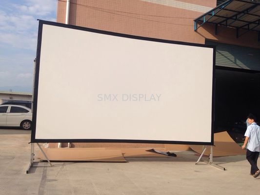 Qualidade Projeção frontal exterior 16:9 120 polegadas Projector portátil dobrável rápido Projeção de tela com suporte Fábrica