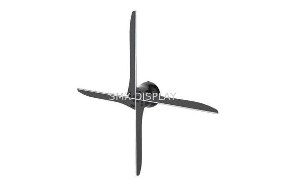 Qualidade jogador do holograma de Hypervsn de 612 x 612 definições, exposição da propaganda do diodo emissor de luz de 4 lâminas Fábrica