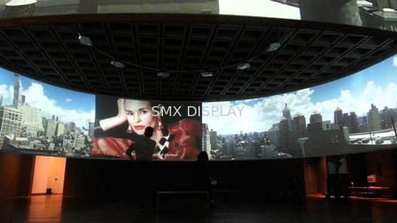 Qualidade Projetores curvados motorizados grande tripé do teatro de filme caseiro da tela de projeção Fábrica