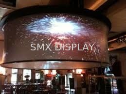 Qualidade Tamanhos feitos sob encomenda curvados da tela de projeção de 360 graus grandes com suporte Fábrica