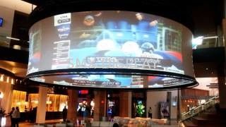 qualidade Quadro de alumínio circular da tela de projeção da vista larga com beira preta de veludo Fábrica