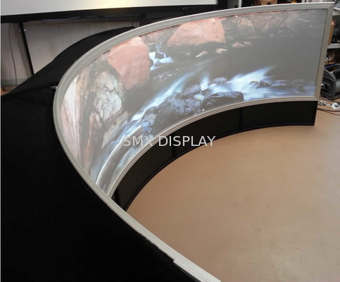 Abobade a tela de projeção curvada cinema, tela de projeção circular tecida 4K da tela
