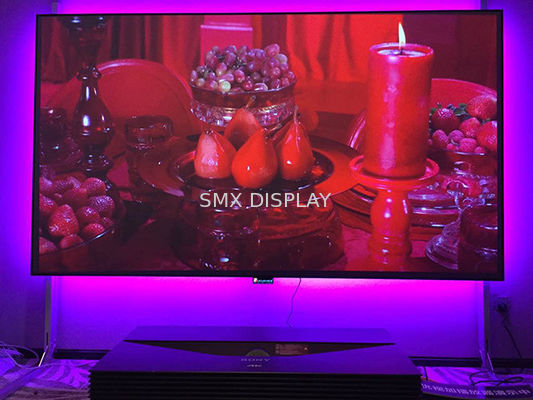 Qualidade Tela Edgeless do quadro fixo, ganho fixo do formato 0,8 da tela HDTV 16/9 do projetor da parede Fábrica