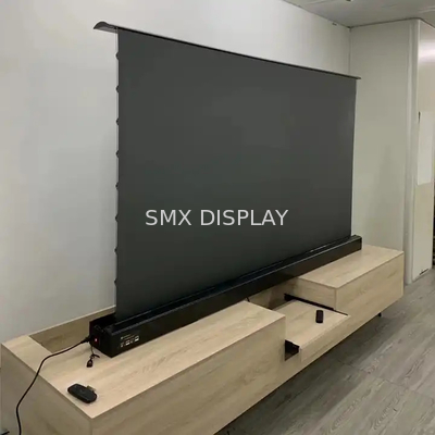 Tensião Elétrica Piso Aumentando Luz Ambiental Rejeitando Projector Screen 120 polegadas ALR UST Projector Screen