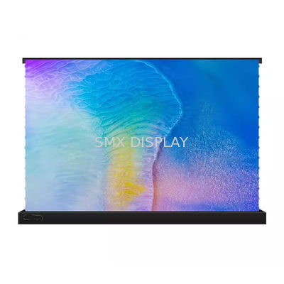 qualidade Ecrã ALR de piso de tensão elétrica de 120 polegadas para projetor laser UST Ecrã de filme motorizado de lançamento ultrashort Fábrica