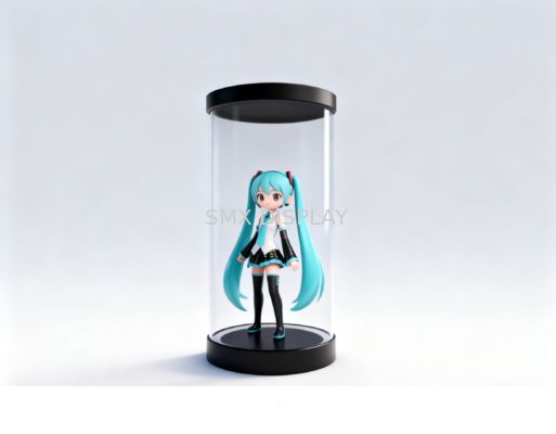 Qualidade Holograma de 5 polegadas Mini 3D Display Holográfico cilindro transparente Fábrica