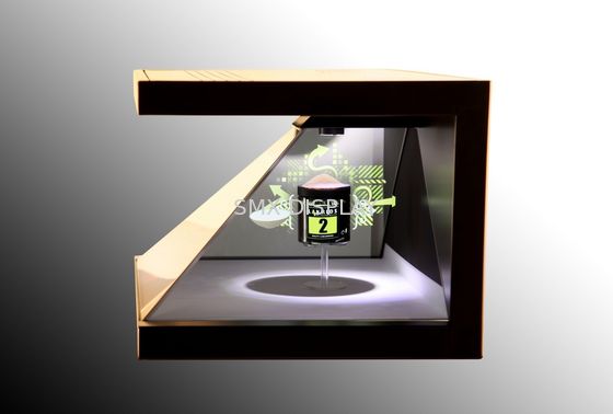 Qualidade 3D Hologram Showcase 3-side View Holo Display Hologram Pyramid for Exhibition Advertising Fábrica