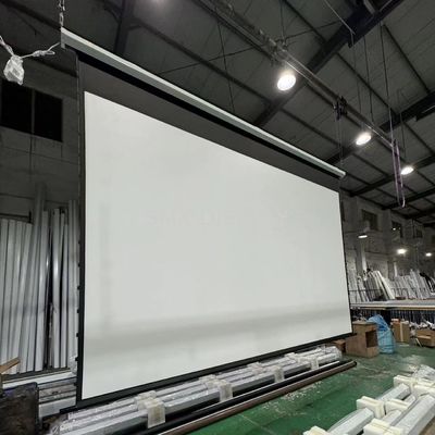 Qualidade 4x3 m High Quality Large Electric Projection Screen/ Motorized Projector Screen Tubular Motor for Projector Screen Fábrica