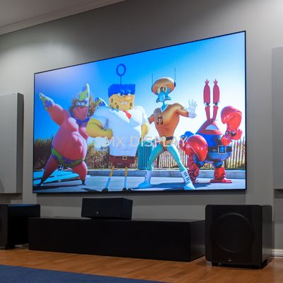 Qualidade Ângulo de visão claro ambiental do carvão 170° da tela zero do quadro fixo do projetor da borda Fábrica