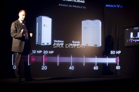 Qualidade Exposição holográfica do holograma 3D do sistema de projeção de Ghost da pimenta para o evento Fábrica