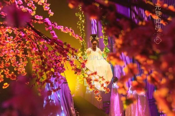 Qualidade Folha holográfica de flutuação 5x30m de Musion Eysliner do holograma da exposição 3D Fábrica