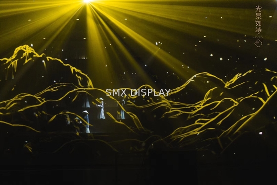 Exposição holográfica holográfica para o concerto, mostra da folha 3D do lápis de olho da forma