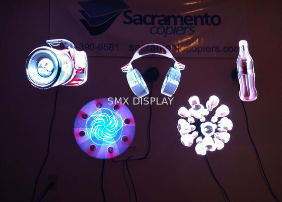 Qualidade Exposição holográfica 100 x 100 Cm de Holoblade 3D para a propaganda interna Fábrica