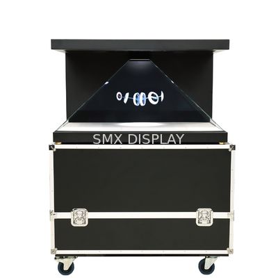 Qualidade 270 Graus 22-32 polegadas Holográfico Caixa Vitrine Atraente 3D Holográfico Projeção Pirâmide Fábrica