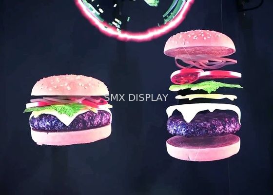 Qualidade 3D o grau de anúncio holográfico 3D da exposição 176 vive projeção do holograma Fábrica