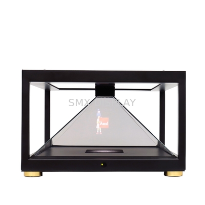 3D Pirâmide Holo Display Vitrine 360 Graus Holograma Display Box para publicidade