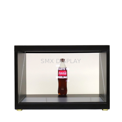 Display de vitrine de holograma 3D de 180 graus com resolução Full HD e luz LED ajustável
