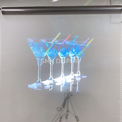 qualidade filme da janela da projeção traseira de 1.52X30m/filme transparente holográfico para o shopping Fábrica