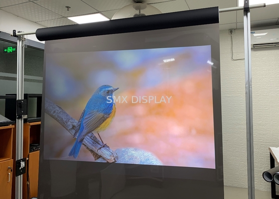 Tela holográfica transparente clara, Holoscreen 100 mícrons para a exposição/loja