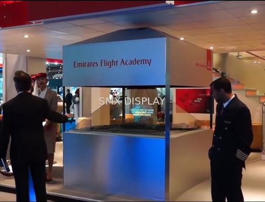 qualidade 19" 360 exposição holográfica da pirâmide do grau HDMI USB 3D Fábrica