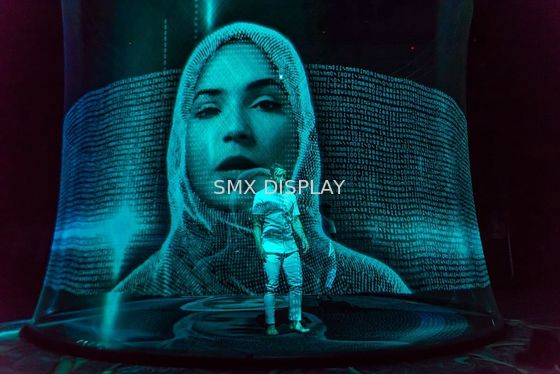 Qualidade 3D holográfico invisível transparente Mesh Screen Pepperscrim Fábrica