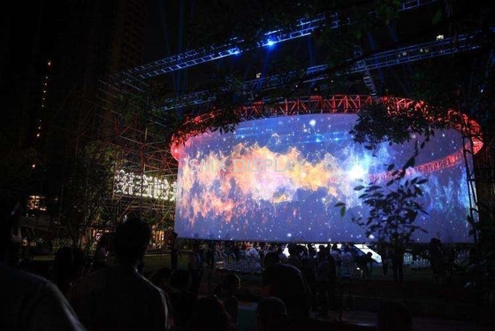 ganho holográfico transparente de Mesh Screen 2,4 do comprimento de 50m para Live Show