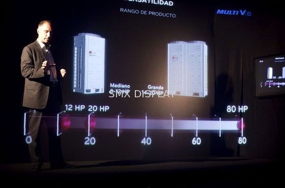 Qualidade a folha holográfica transparente das imagens da largura 3D de 5m reflete a tela Fábrica