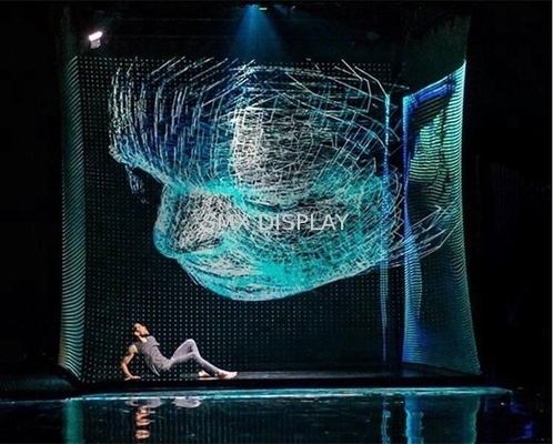 Tela de projeção 3D holográfica Holoflex transparente do comprimento 50m