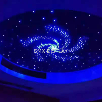 Painéis de teto 90W da estrela da fibra ótica do RGB 9mm para a decoração da casa